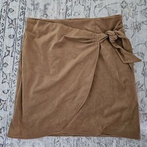 Tan Wrap Skirt